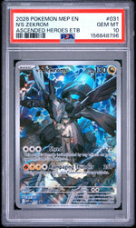 2026 Pokemon Black Star Promo Mega Evolution Ascended Heroes Elite Trainer Box N's Zekrom #031 PSA 10