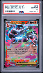 2025 Pokemon Mega Inferno X Japanese Mega Charizard X Ex #013 PSA 10