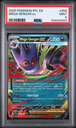 2025 Pokemon Mega Evolution Phantasmal Flames Mega Gengar Ex #056 PSA 9