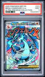 2025 Pokemon Black Star Promo Ultra Premium Collection Mega Charizard X Ex #023 PSA 9