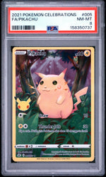2021 Pokemon Sword and Shield Celebrations Pikachu #005 PSA 8