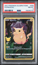 2021 Pokemon Sword and Shield Celebrations Pikachu #005 PSA 8