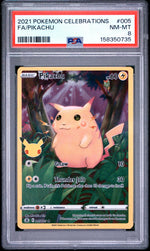 2021 Pokemon Sword and Shield Celebrations Pikachu #005 /25 PSA 8