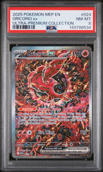 2025 Pokemon Mega Evolution Mega Charizard X Ex Black Star Promo Ultra Premium Collection Oricorio Ex #024 PSA 8
