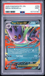 2025 Pokemon Mega Evolution Phantasmal Flames Mega Gengar Ex #056 PSA 9
