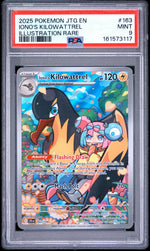 2025 Pokemon Scarlet and Violet Journey Together Illustration Rare Iono's Kilowattrel #163 PSA 9