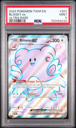 2024 Pokemon Scarlet and Violet Twilight Masquerade Ultra Rare Blissey Ex #201 PSA 9