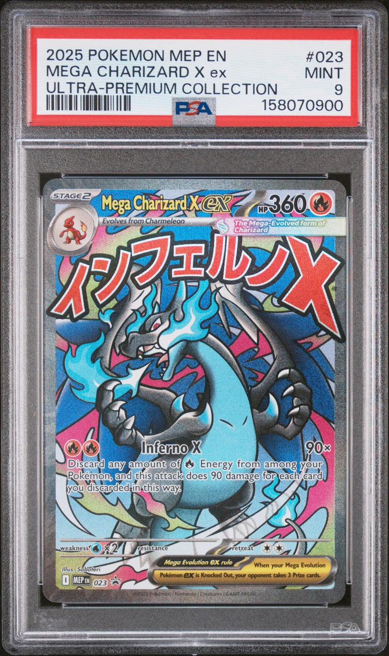 Pokémon Ultra-Premium Collection Mega Charizard X ex #023 PSA 9