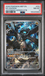 2026 Pokemon Black Star Promo Mega Evolution Ascended Heroes Elite Trainer Box N's Zekrom #031 PSA 8