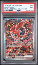2025 Pokemon Mega Evolution Mega Charizard X Ex Black Star Promo Ultra Premium Collection Oricorio Ex #024 PSA 9