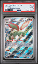 2025 Pokemon Mega Evolution Phantasmal Flames Illustration Rare Flygon #101 PSA 9