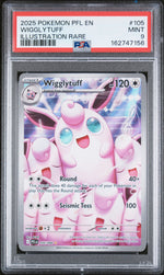 2025 Pokemon Scarlet and Violet Phantasmal Flames Illustration Rare Wigglytuff #105 PSA 9
