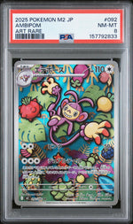 2025 Pokemon Inferno X Japanese Art Rare Ambipom #092 PSA 8