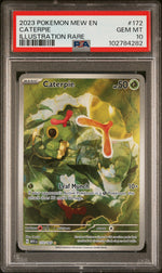 2023 Pokemon Scarlet and Violet 151 Illustration Rare Caterpie #172 PSA 10