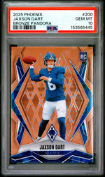 2025 Panini Phoenix Bronze Pandora Jaxson Dart #200 /125 PSA 10