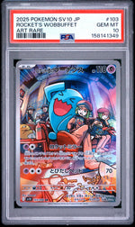 Pokémon Rocket's Wobbuffet Art Rare #103/098 PSA 10