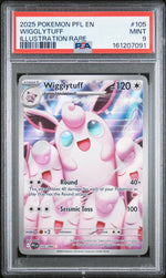 2025 Pokemon Scarlet and Violet Phantasmal Flames Illustration Rare Wigglytuff #105 PSA 9
