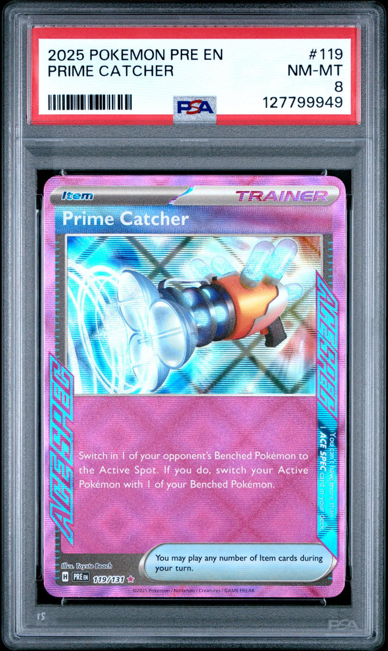 Pokémon Prime Catcher ACE SPEC #119/131 PSA 8