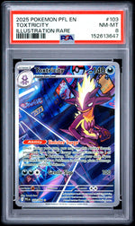 2025 Pokemon Mega Evolution Phantasmal Flames Illustration Rare Toxtricity #103 PSA 8