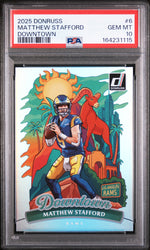 2025 Donruss Downtown Matthew Stafford #6 PSA 10