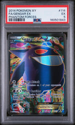 2014 Pokemon XY Phantom Forces Gengar Ex #114 PSA 5