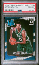 2017 Donruss Optic Rated Rookie Jayson Tatum #198 PSA 10