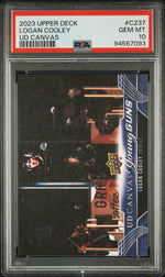 2023 Upper Deck UD Canvas Logan Cooley #C237 PSA 10