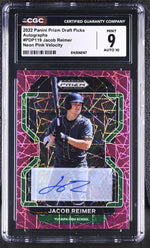 2022 Prizm #PDP119 Jacob Reimer Draft Picks Autographs Auto CGC 9