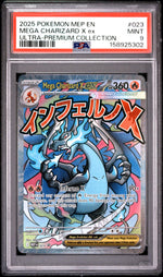 2025 Pokemon Black Star Promo Ultra Premium Collection Mega Charizard X Ex #023 PSA 9