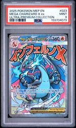 2025 Pokemon Mega Evolution Black Star Promo Ultra Premium Collection Mega Charizard X Ex #023 PSA 9