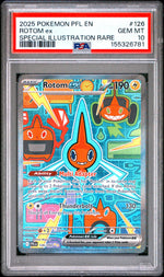 2025 Pokemon Mega Evolution Phantasmal Flames Special Illustration Rare Rotom Ex #126 PSA 10
