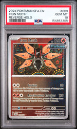 2023 Shrouded Fable - Sfa En - English Reverse Holo Iron Moth #009 PSA 10