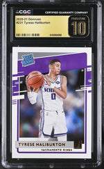 2020 Donruss #231 Tyrese Haliburton Rated Rookie CGC 10