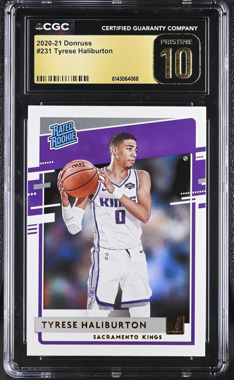 2020 Donruss #231 Tyrese Haliburton Rated Rookie CGC 10