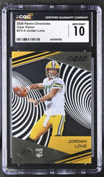 2020 Chronicles Clear Vision #CV-4 Jordan Love Clear Vision CGC 10