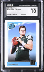 2018 Donruss #301 Sam Darnold Rated Rookie CGC 10