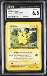1999 Pokemon #60/64 Pikachu Jungle - 1st Ed. CGC 6.5