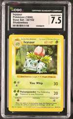 1999 Pokemon #30/102 Ivysaur Base Set CGC 7.5