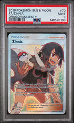 2018 Pokemon Sun and Moon Dragon Majesty Zinnia #70 PSA 9
