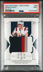 2024 National Treasures Patch Drake Maye #208 /99 PSA 9