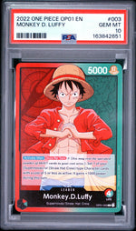 2022 One Piece Romance Dawn Leader Monkey D. Luffy #OP01003 PSA 10