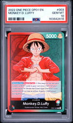 2022 One Piece Romance Dawn Leader Monkey D. Luffy #OP01003 PSA 10