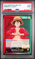 2022 One Piece Romance Dawn Leader Monkey D. Luffy #OP01003 PSA 9