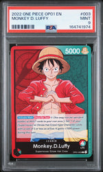 2022 One Piece Romance Dawn Leader Monkey D. Luffy #OP01003 PSA 9