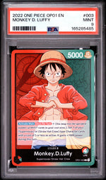 2022 One Piece Romance Dawn Leader Monkey D. Luffy #OP01003 PSA 9