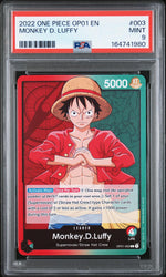 2022 One Piece Romance Dawn Leader Monkey D. Luffy #OP01003 PSA 9