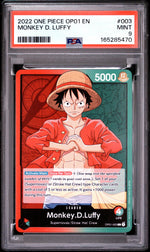 2022 One Piece Romance Dawn Leader Monkey D. Luffy #OP01003 PSA 9