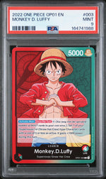 2022 One Piece Romance Dawn Leader Monkey D. Luffy #OP01003 PSA 9