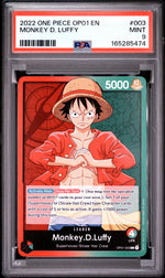 2022 One Piece Romance Dawn Leader Monkey D. Luffy #OP01003 PSA 9