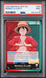 2022 One Piece Romance Dawn Leader Monkey D. Luffy #OP01003 PSA 9